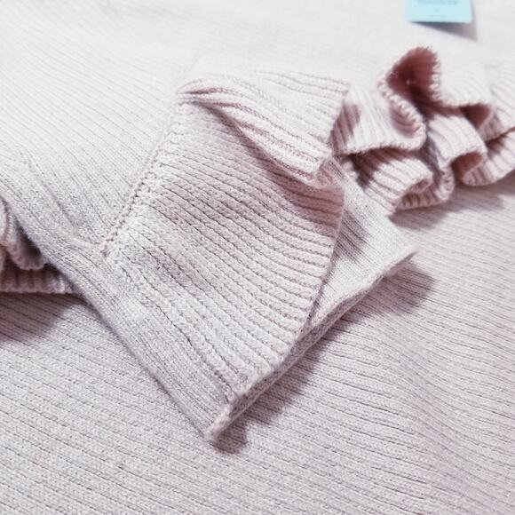 Ann Taylor Ruffle Knit Sweater Blouse - Picture 7 of 10